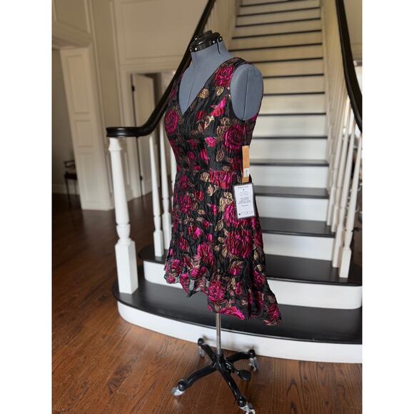 NWT Rachel Roy Rose Metallic Organza Dress Special Occasion Wedding Guest Party - Picture 11 of 14